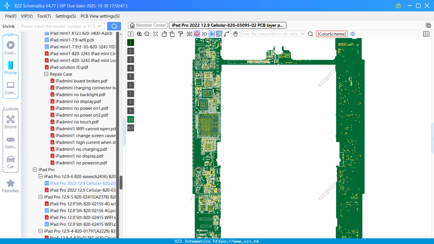 IPad Pro 2022 12.9 Cellular-820-03095-02 PCB Layer